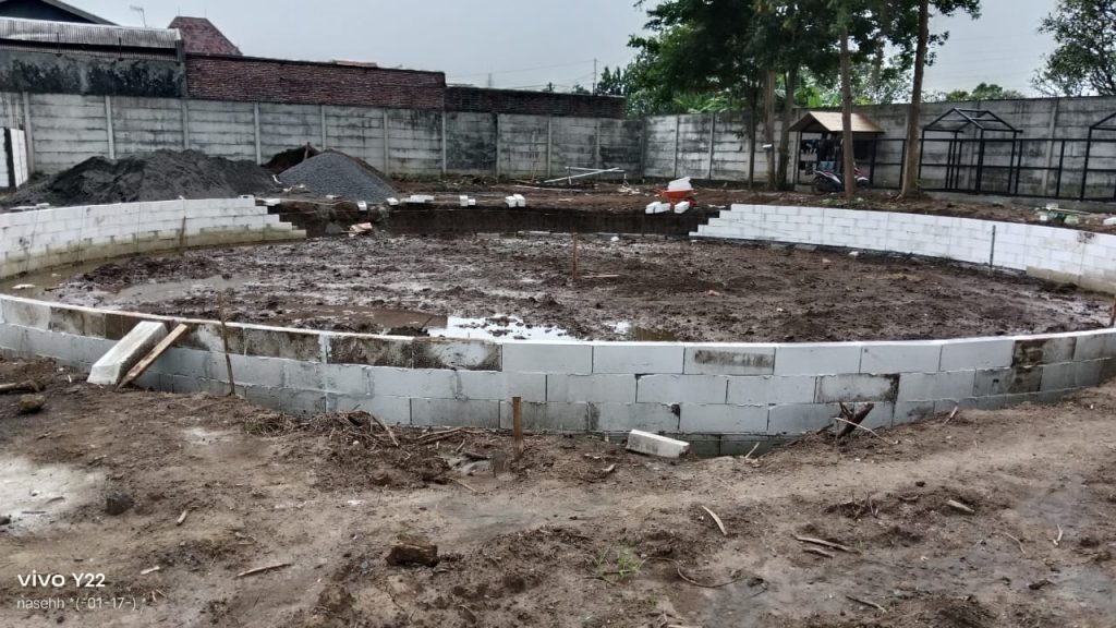 Tahap pemasangan kontruksi bata ringan 1