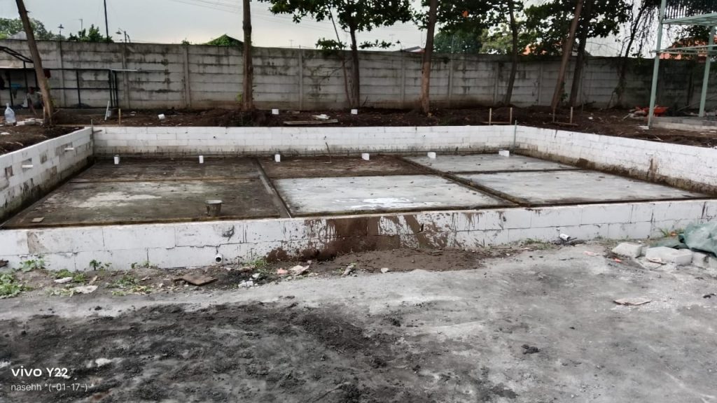 Tahap pemasangan kontruksi bata ringan 2