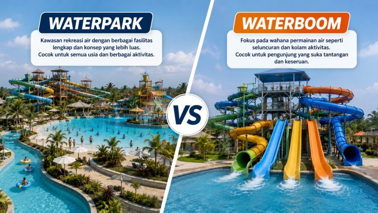 Perbedaan Waterpark dan Waterboom